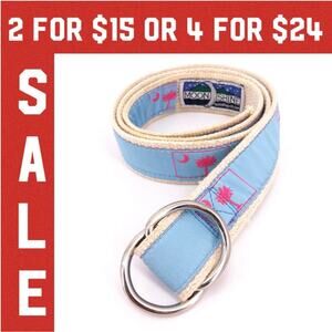🔴 South Carolina state flag canvas ribbon belt
